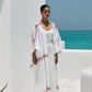 Salina Kaftan Coord - White