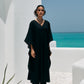 Salina Kaftan Coord - Black