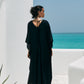 Salina Kaftan Coord - Black