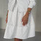 LOOK 2- WHITE SKIRT COORD SET (LONG/SHORT SLEEVE)